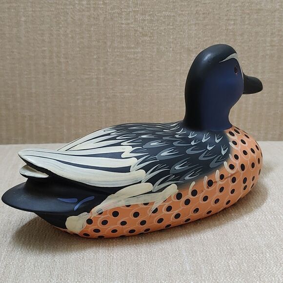 Vintage Handmade Wood Duck Decoy Signed by Andy Andersen - Picture 4 of 10